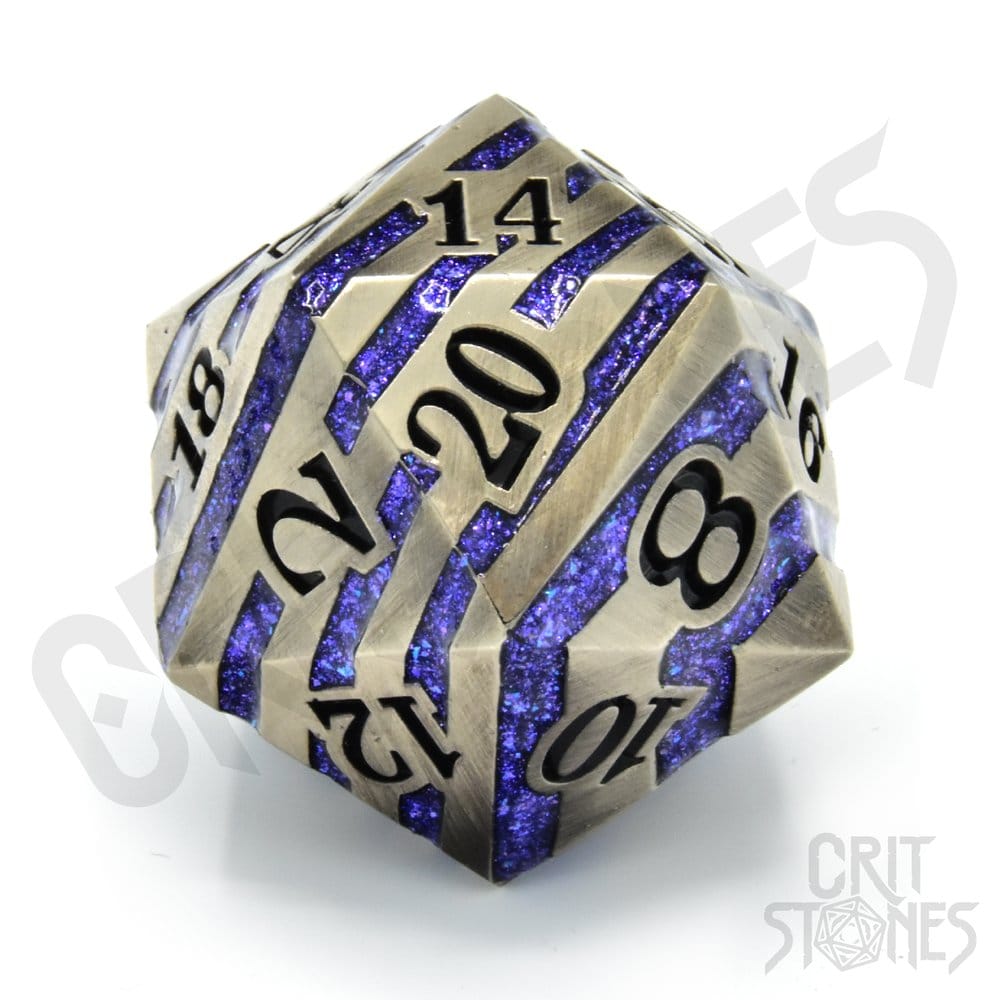 CritStones metal Dobókocka D20 Engraved Elder 3 cm