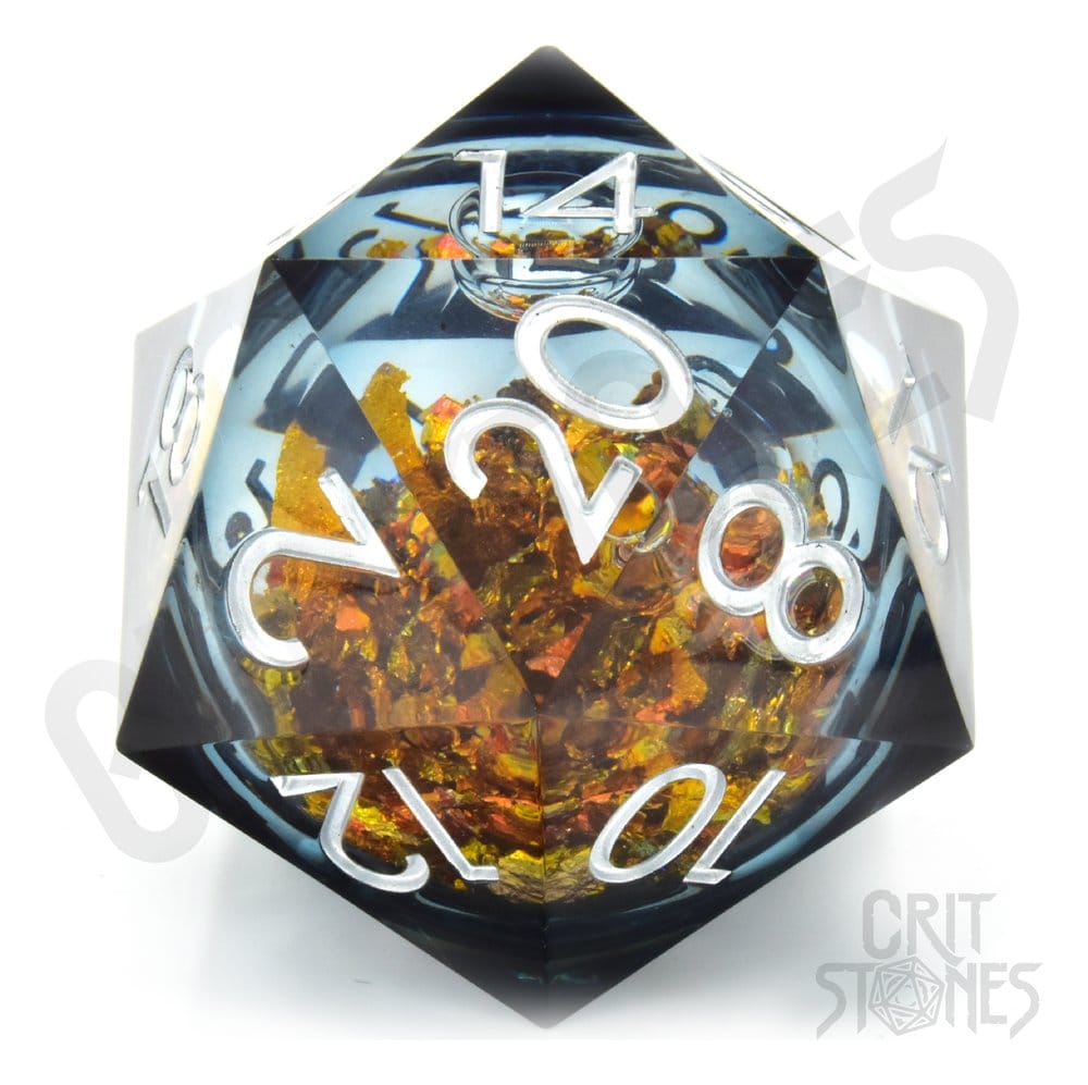 CritStones Liquid Core Dobókocka D20 King Midas 5 cm