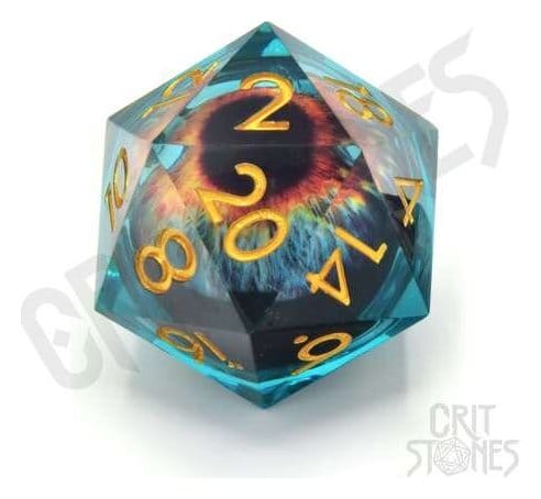CritStones Liquid Core Dobókocka D20 Eye of the Oracle 3 cm
