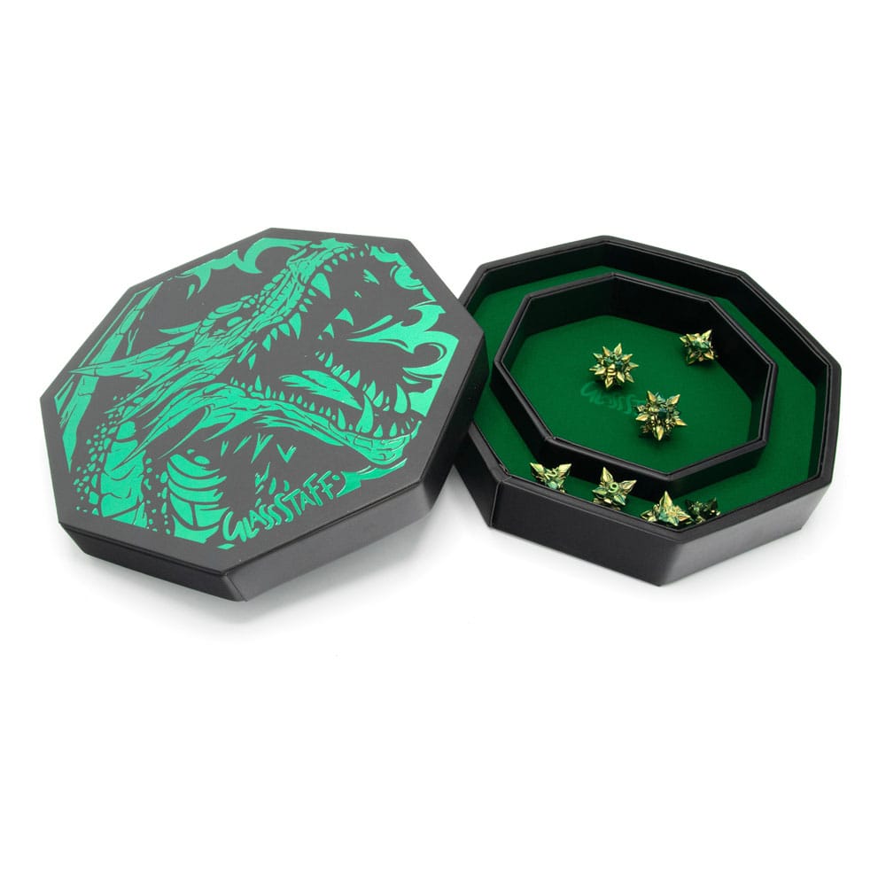 CritStones Arena Dobókocka Tray Green Dragon
