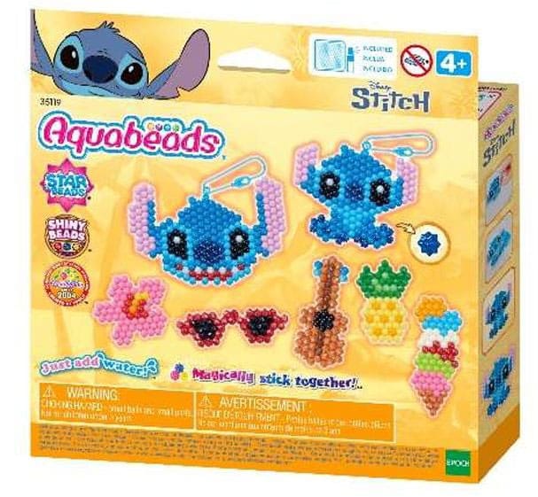 Stitch Aquabeads Craft Készlet Kulcs Gyűrű