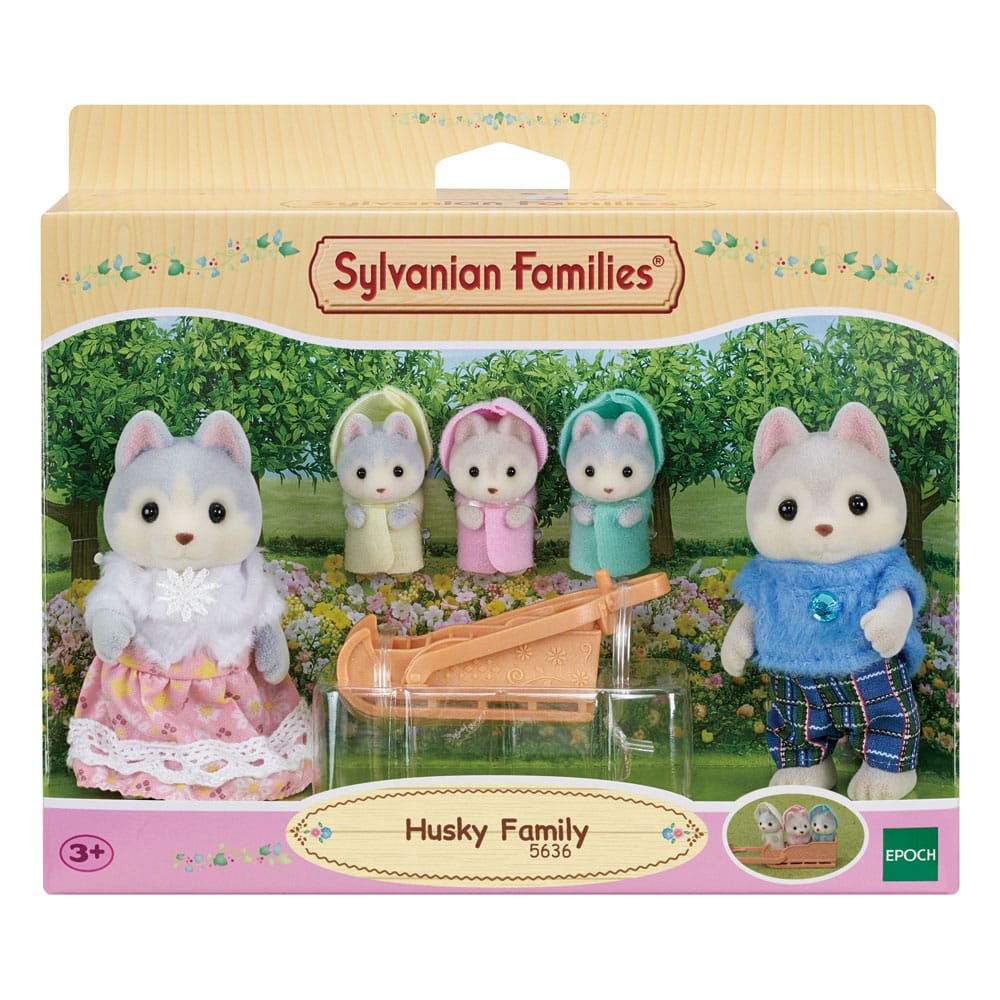 Sylvanian Families: Family Husky Figura 8 cm