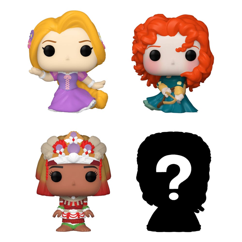 Disney Princesses Bitty POP! Vinyl Figura 4-es Csomag Rapunzel 2,5 cm