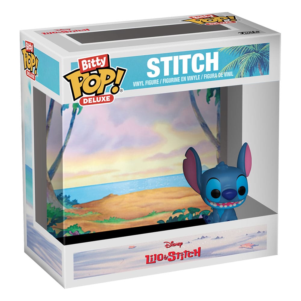 Disney Bitty POP! Deluxe Vinyl Figura Stitch(Beach) Készlet (12) 2,5 cm