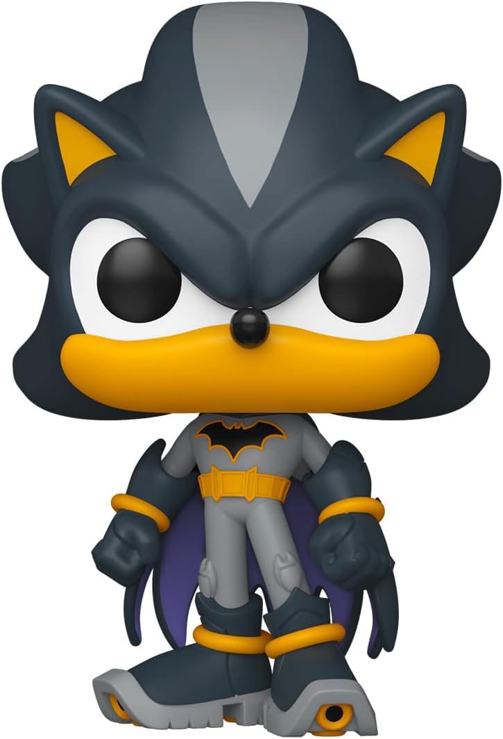 DC’s Justice League and Sonic the Hedgehog POP! Movies Vinyl Figurák Shadow/Batman 9 cm