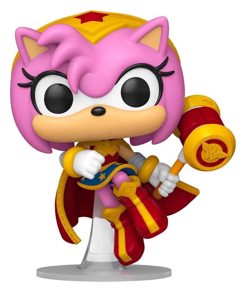 DC x Sonic the Hedgehog POP! Heroes Vinyl Figura Amy as Wonder Woman 9 cm