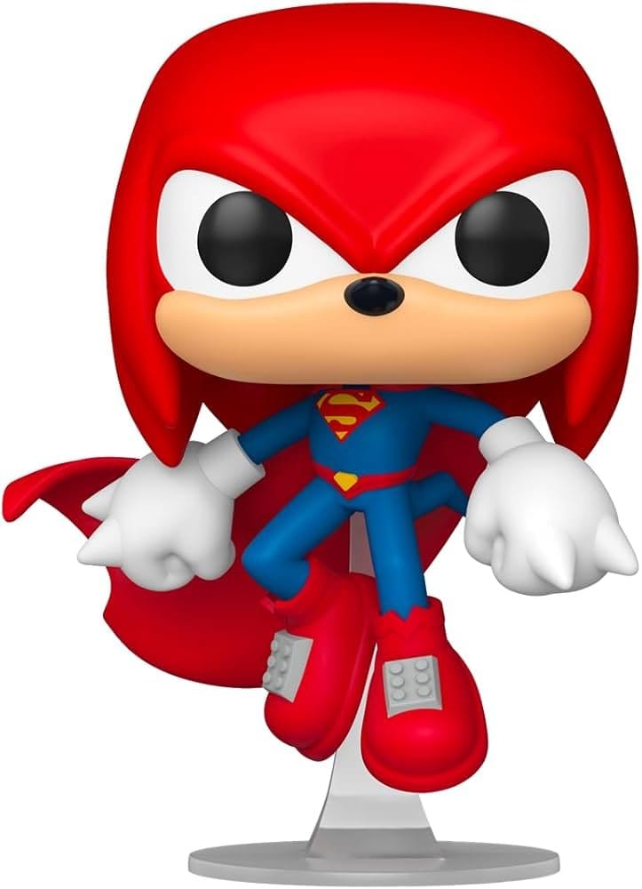 DC x Sonic the Hedgehog POP! Heroes Vinyl Figura Knuckles as Superman 9 cm