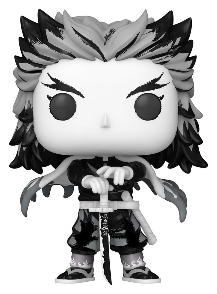 Demon Slayer: Kimetsu no Yaiba POP! Animation Vinyl Figurák Rengoku(Sumi-Ink) 9 cm