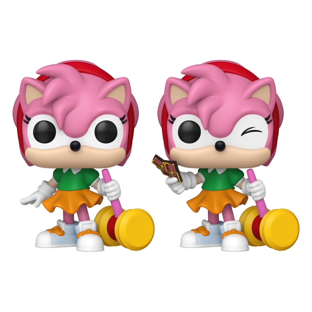 Sonic – The Hedgehog POP! Games Vinyl Figurák Amy Rose  Piko Hammer  Chase 9 cm Válogatás (6)