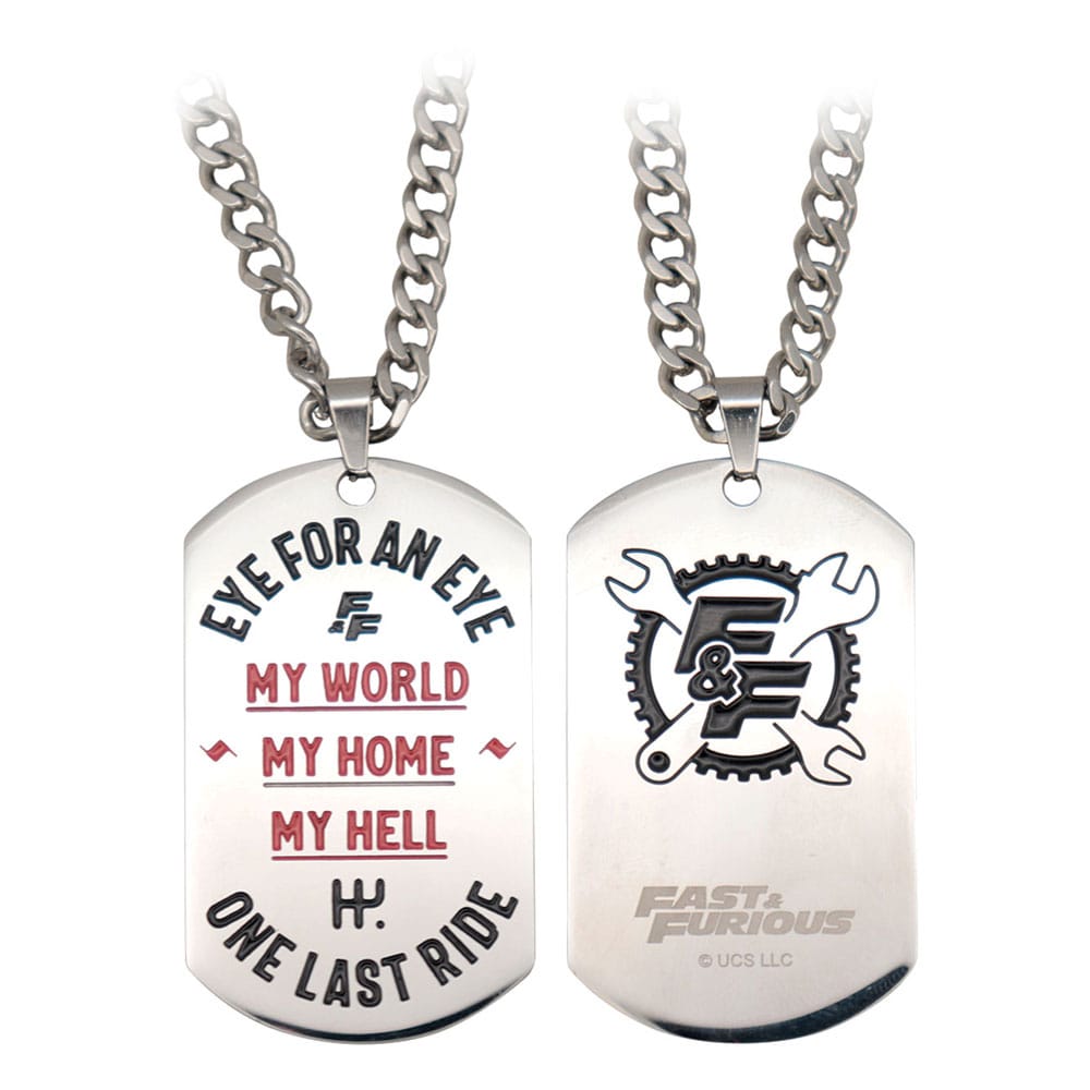 Fast & Furious Dog Tags  ball chain