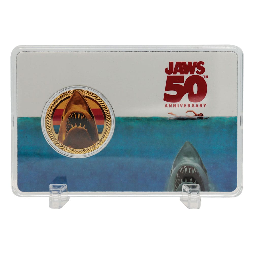 Jaws Gyűjthető Érme 50th Évfordulós 24k Arany Bevonatú Limitált Kiadás