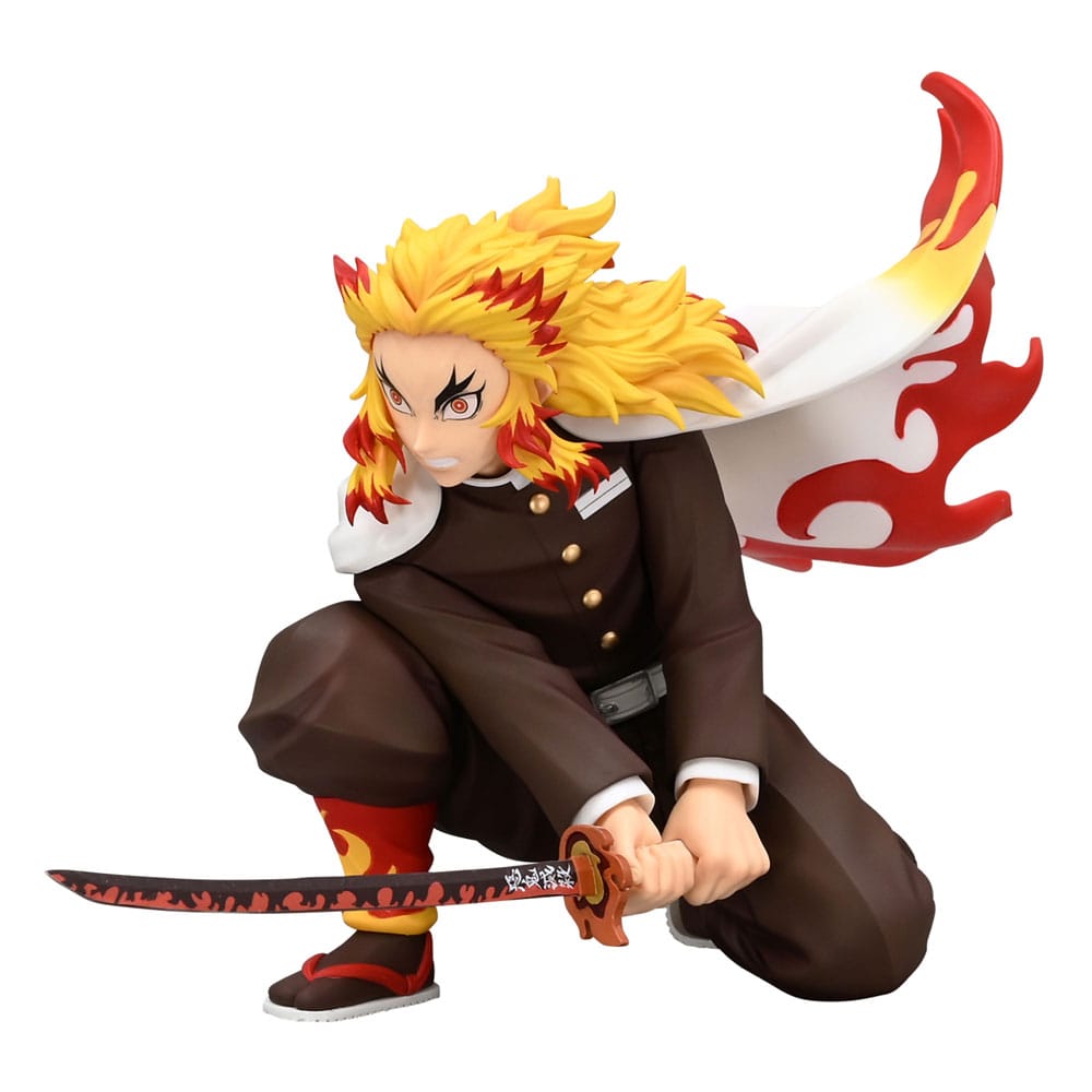 Demon Slayer: Kimetsu no Yaiba Noodle Stopper PVC Szobor Rengoku Kyojuro Battle Ver. 10 cm