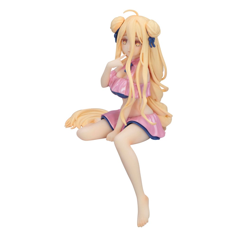 Date A Live V Noodle Stopper PVC Szobor Mukuro Hoshimiya Swimsuit Pastel Pink Color Ver. 13 cm