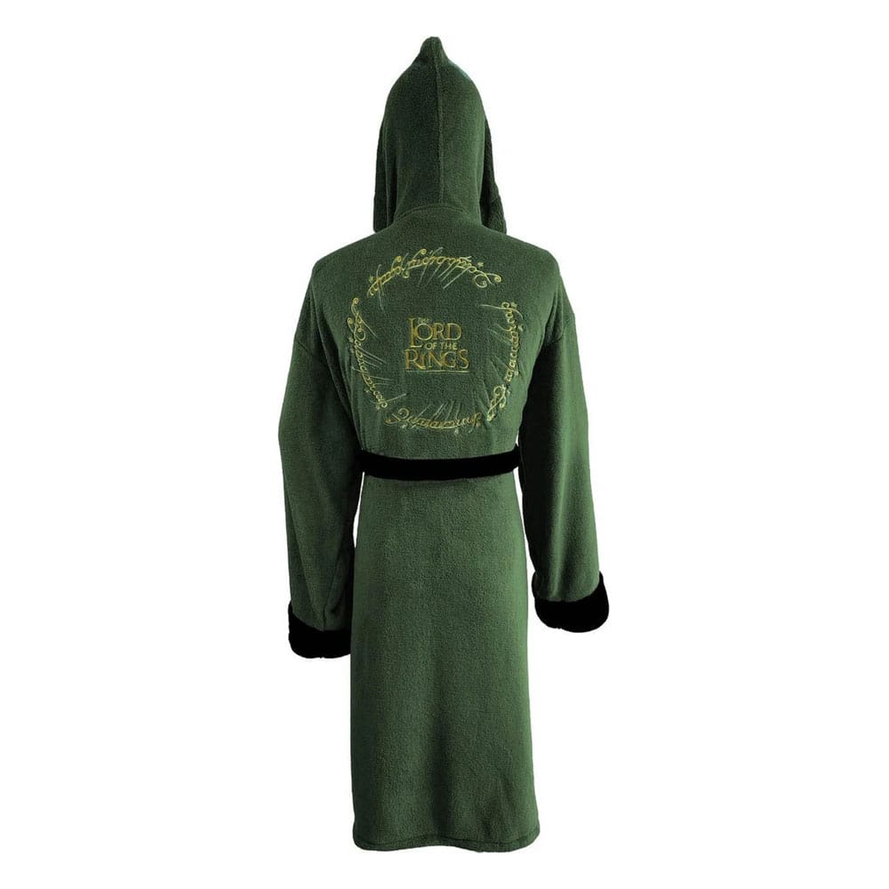 Lord of the Rings Fleece Bathrobe Elven Green & Arany