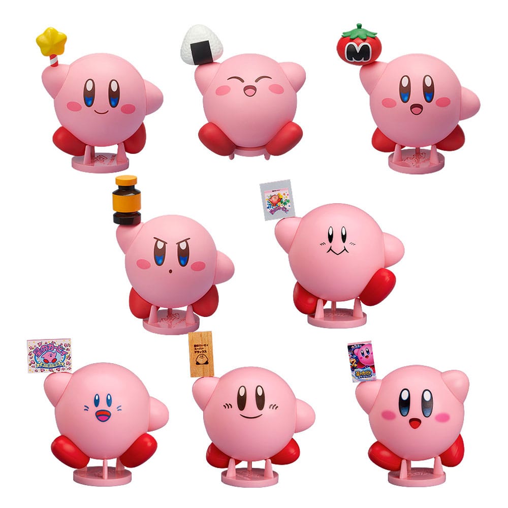 Kirby Corocoroid Buildable Collectible Figurák 6 cm Series 2 Deluxe Válogatás (6)