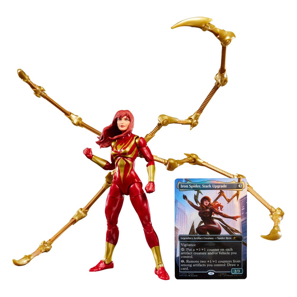 Marvel Legends Magic: The Gathering Akciófigura Mary Jane Watson (Iron Spider) (plus Exkluzív Foil Kártya) 15 cm