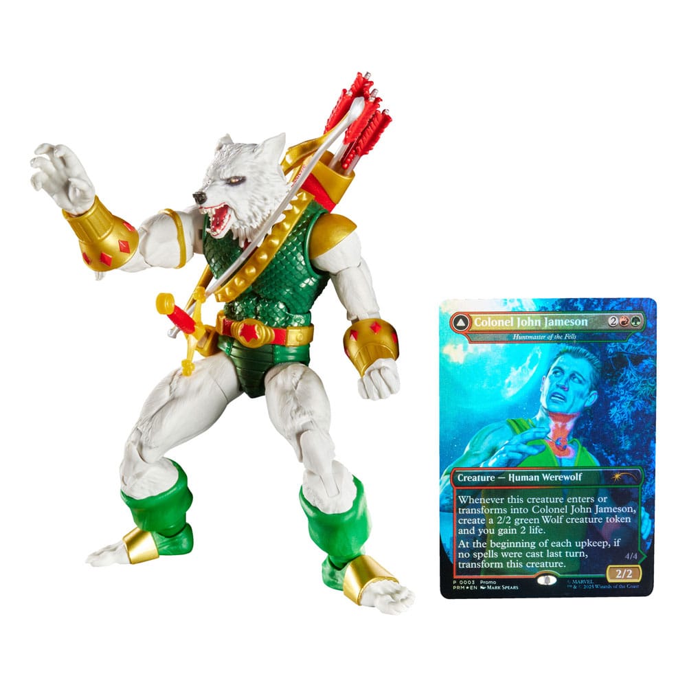 Marvel Legends Magic: The Gathering Akciófigura Man-Wolf (plus Exkluzív Foil Kártya) 15 cm