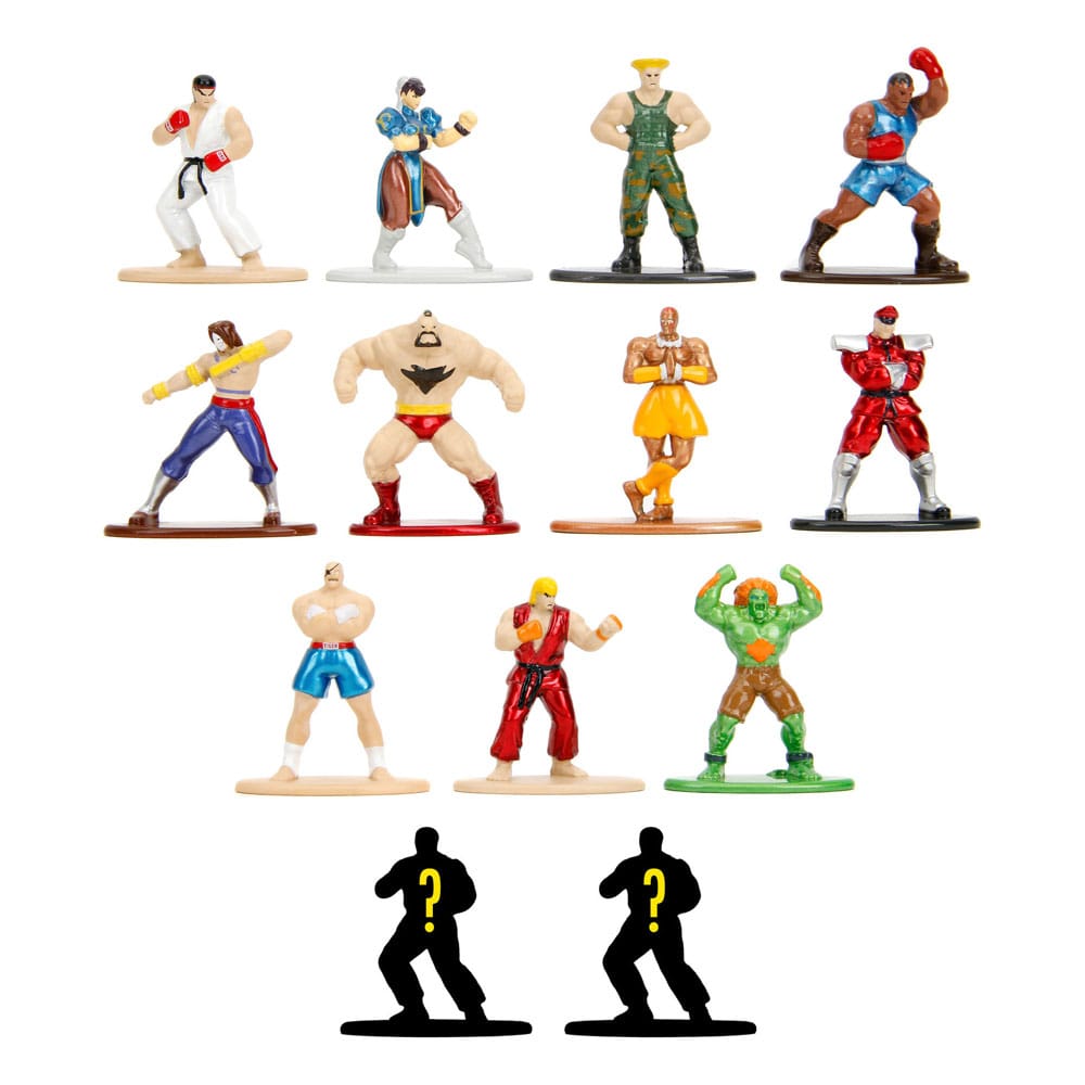 Street Fighter Nano Metalfigs Diecast Mini Figurák Készlet 6 cm (24)