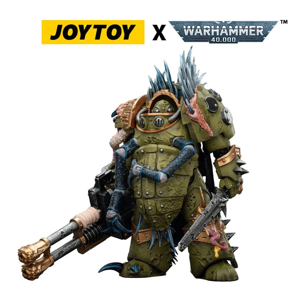 Warhammer 40,000 Akciófigura Death Guard Blightlord Terminator 1  Reaper Autocannon and Bubotic Blades 14 cm