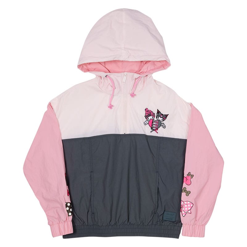 Sanrio by Loungefly Windbreaker Dzseki My Melody and Kuromi Size S