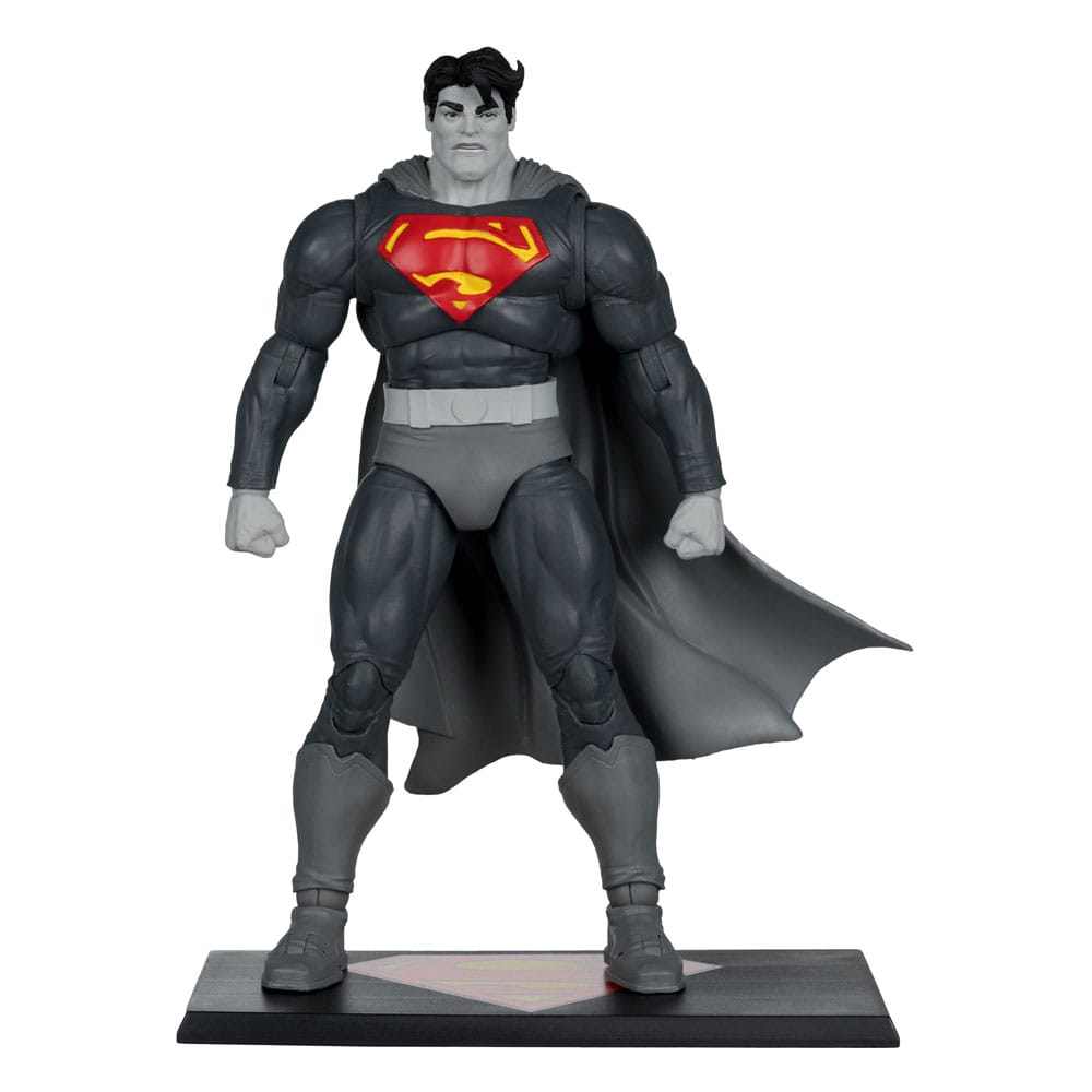 DC Multiverse Akciófigura Superman (The Dark Knight Returns) (Black & White Accent Kiadás) (Arany Címkés) 18 cm