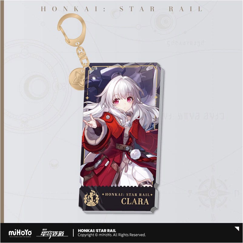 Honkai: Star Rail Character Akril Kulcstartó Clara 9 cm
