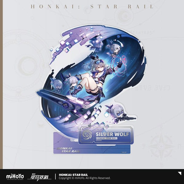 Honkai: Star Rail Acryl Figura: Ezüst Wolf 17 cm