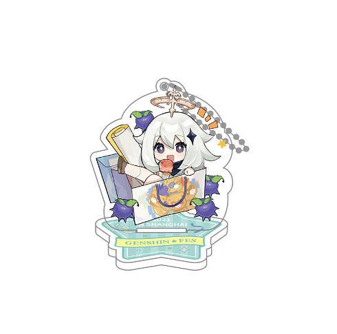 Genshin Impact Genshin Fes 2021 Akril Figura & Kulcstartó Paimon 9 cm