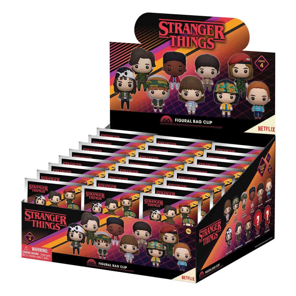 Stranger Things 3D PVC Táska Clips Series 4 Készlet (24)