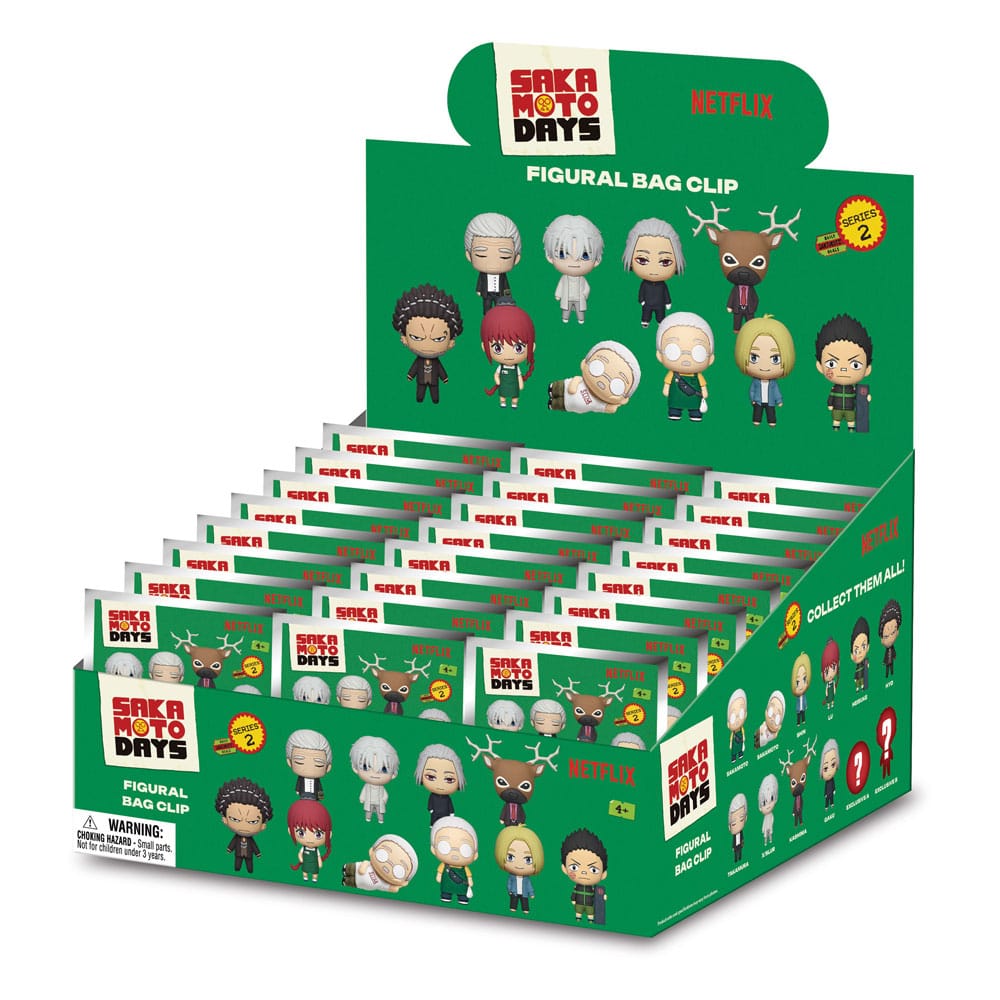 Sakamoto Days 3D Foam Táska Clips Series 2 Készlet (24)