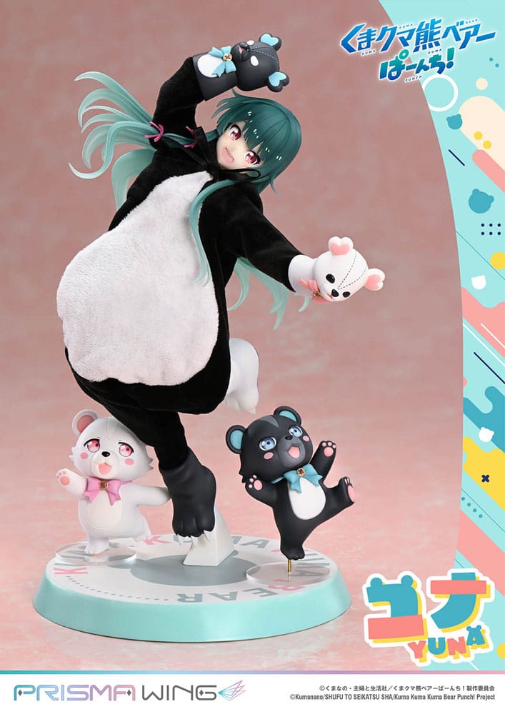 Kuma Kuma Kuma Bear Punch! Prisma Wing PVC Szobor 1/7 Yuna 28 cm