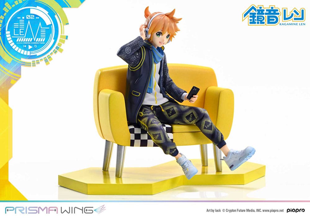 Vocaloid Piapro Karakterek Prisma Wing PVC Szobor 1/7 Kagamine Len (Art by lack) 18 cm