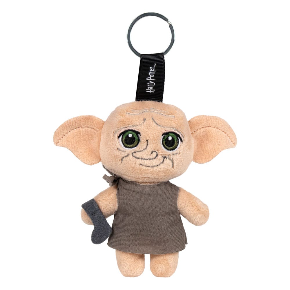 Harry Potter Plüss Kulcstartó  metal Gyűrű Dobby 10 cm
