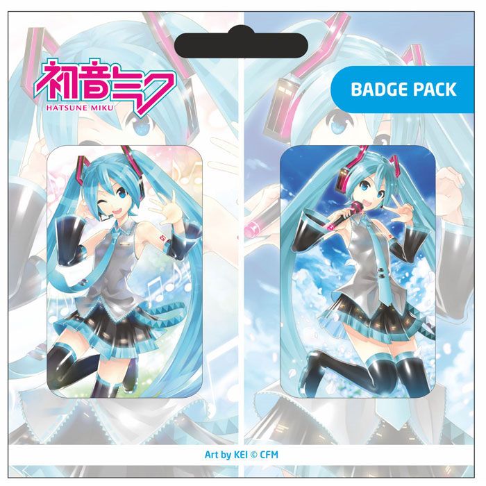 Hatsune Miku Kitűző Badges 2-Csomag Csomag A