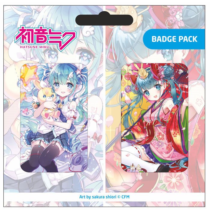 Hatsune Miku Kitűző Badges 2-Csomag Csomag B