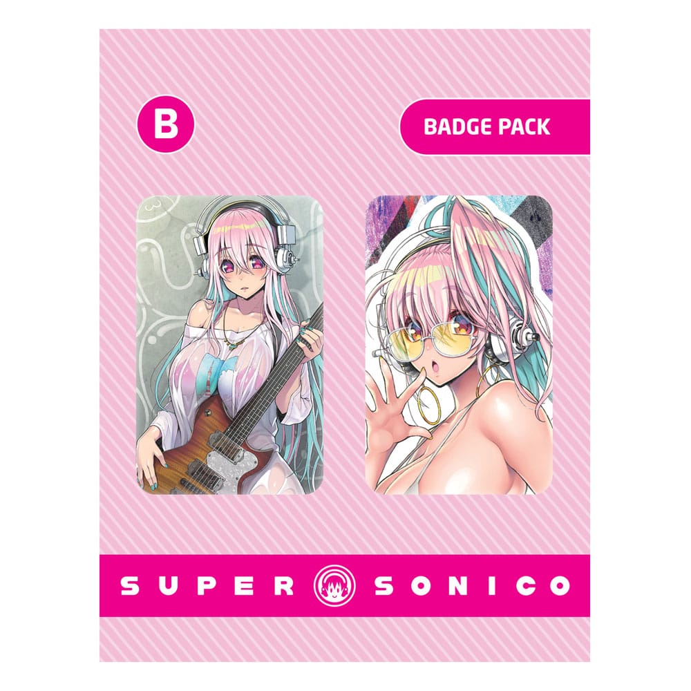 Super Sonico Kitűző Badges 2-Csomag Csomag B