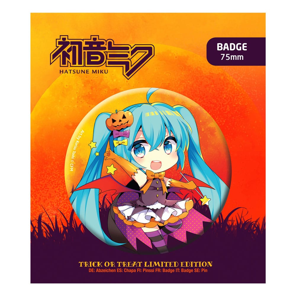 Hatsune Miku Kitűző Halloween Limitált Kiadás Hatsune Miku