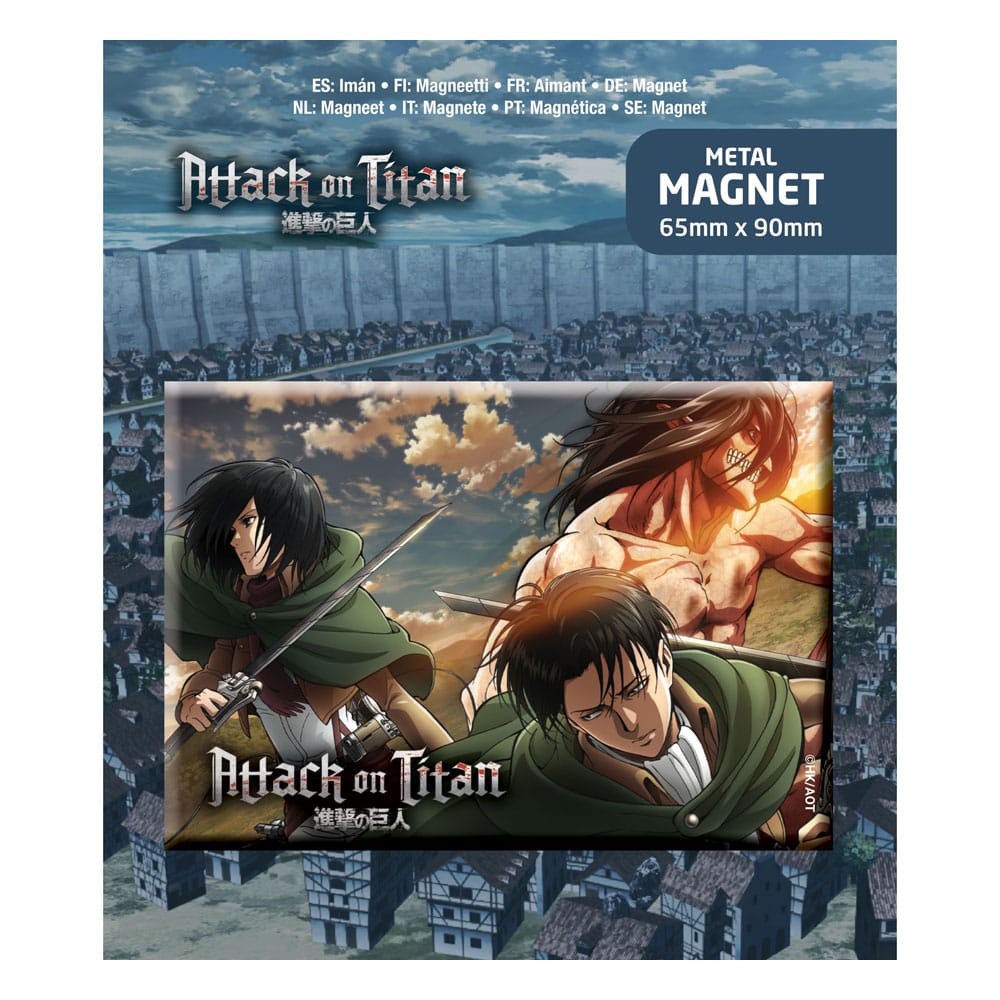 Attack on Titan Fridge Mágnes Trio
