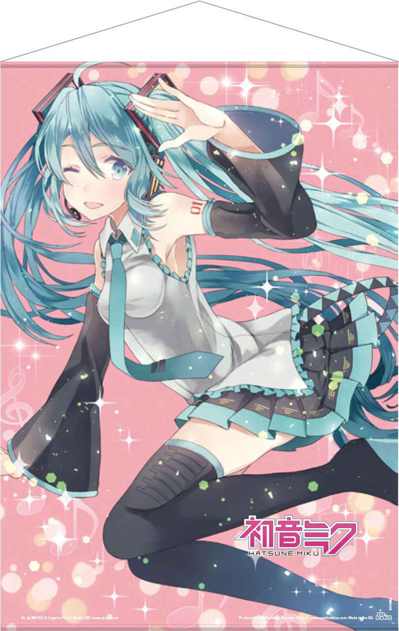 Hatsune Miku Plakát Pink Glitter Miku 50 x 70 cm