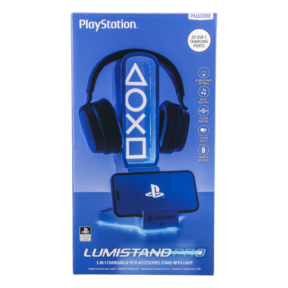 Playstation Desk Headphone Tartó Fénnyel 30 cm