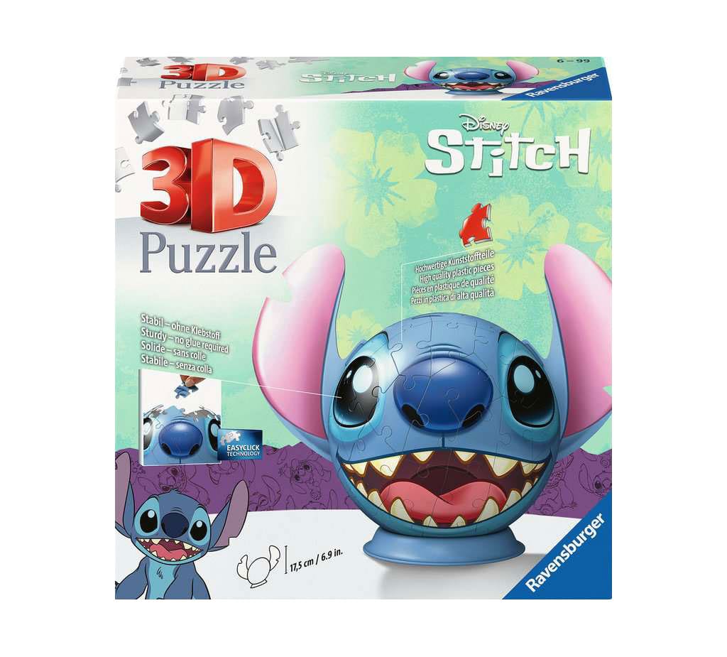 Lilo & Stitch 3D Puzzle Ball  Ears Stitch (77 Darabos)