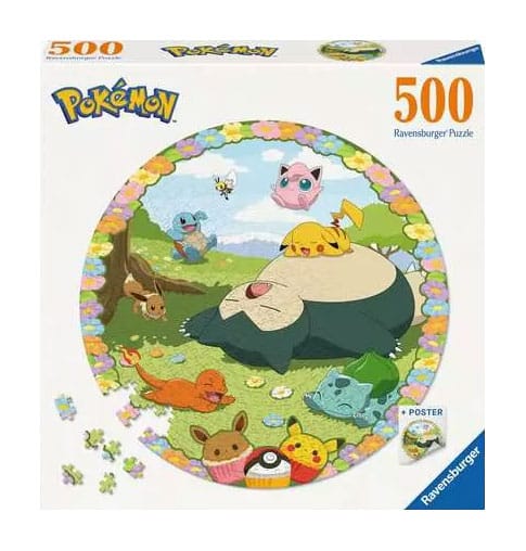 Pokémon Round Kirakós Puzzle Flowery Pokémon (500 Darabos)