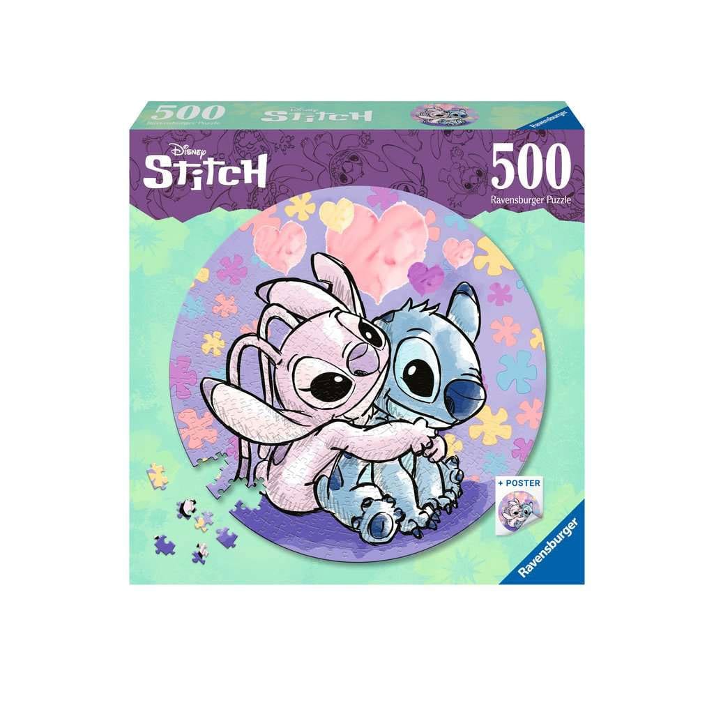 Lilo & Stitch Round Kirakós Puzzle Stitch (500 Darabos)