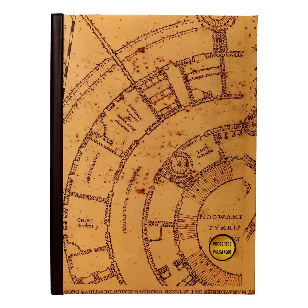 Harry Potter Jegyzetfüzet Fénnyel Marauder’s Map