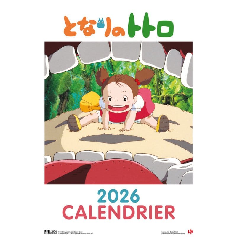 My Neighbor Totoro Naptár 2026 *Francia Nyelvű Verzió*