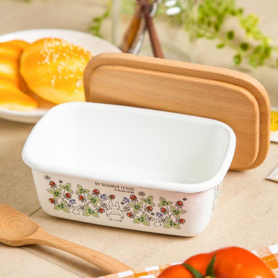 My Neighbor Totoro butter dish  wooden lid Soot Sprites 500 ml