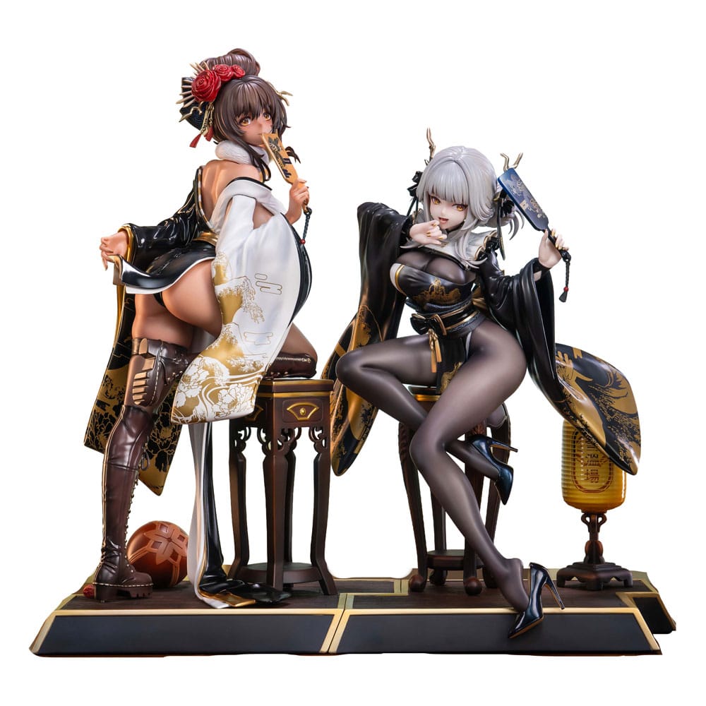 Goddess of Victory: Nikke PVC Statues 2-Csomag 1/4 Blanc & Noir