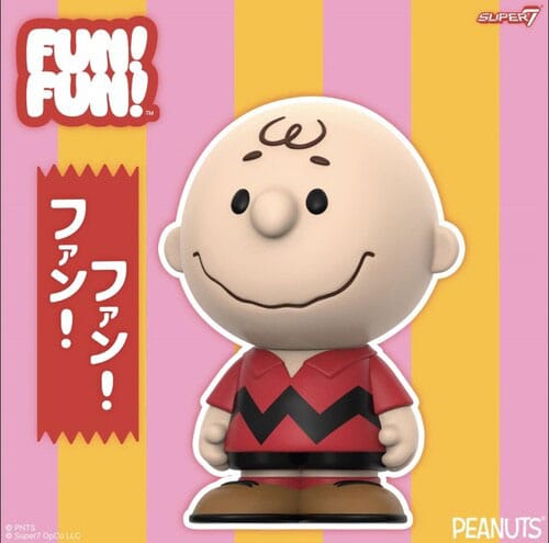 Peanuts FUN! FUN! Vinyl Akciófigura Charlie Brown (Red Shirt) 13 cm
