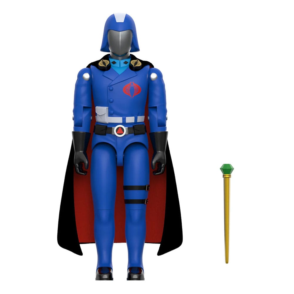 GI Joe ReAction+ Akciófigura Wave 06 Cobra Commander (Movie, Black Cape) 10 cm