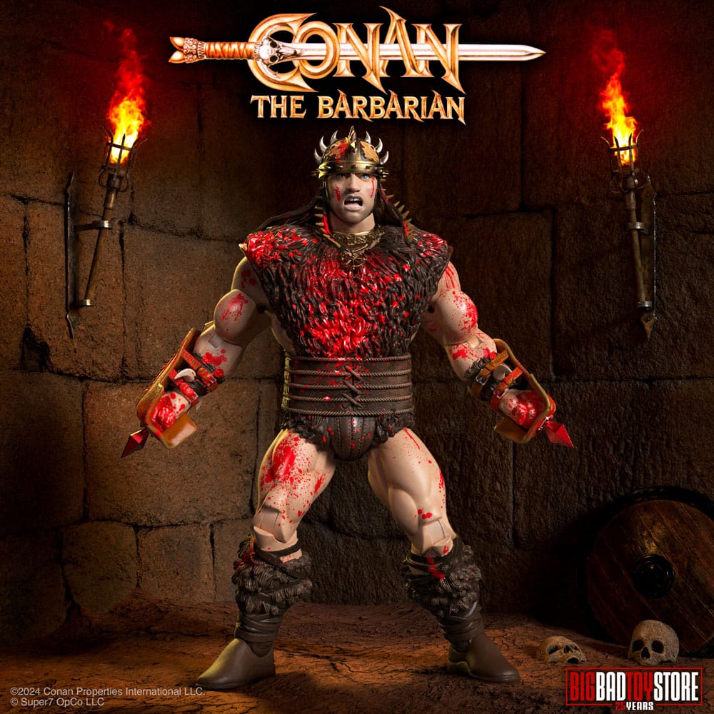 Conan the Barbarian Ultimates Akciófigura Conan Blood Soaked Pit Fighter 18 cm